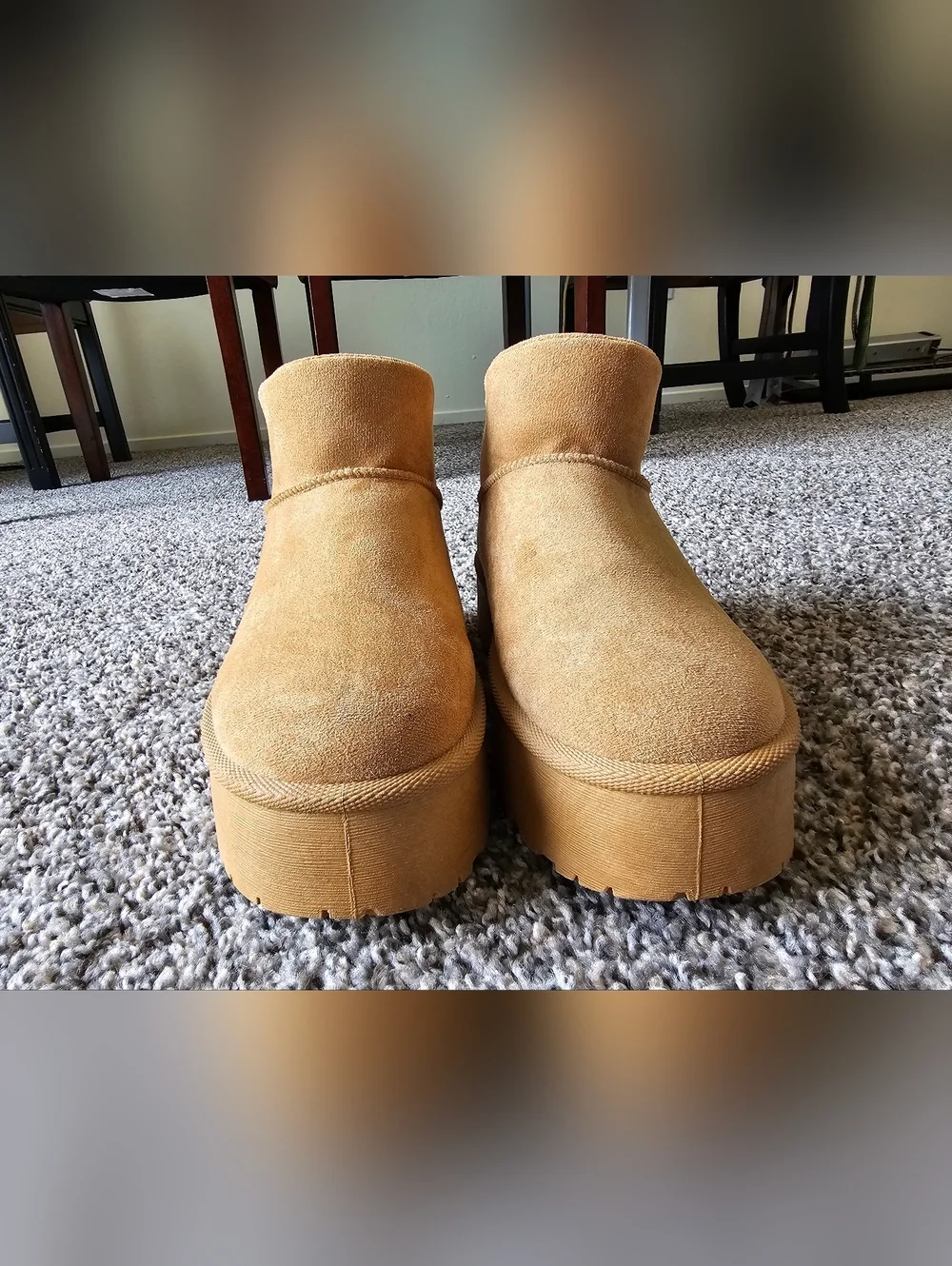 SHEIN Kids Chestnut Suede Pull-On Ankle Boots